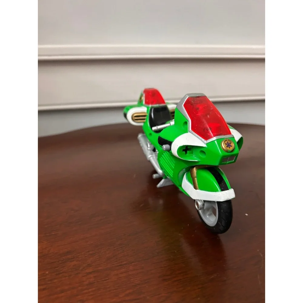 Vintage 1999 Bandai Power Rangers Lightspeed Rescue Green Ranger Cycle Vehicle